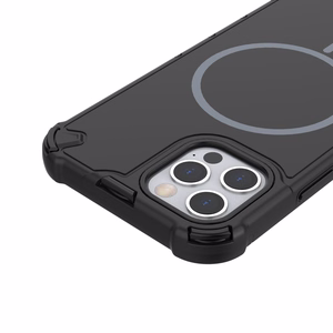 Defender 2in1 Mag dėklas for iPhone 12 6,1" juodas