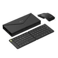 Delux KF10 folding wireless keyboard and MF10PR (QWERTY) mouse set