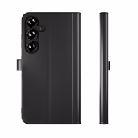 Puro atverčiamas dėklas su pinigine Samsung Galaxy S25+ - juodas