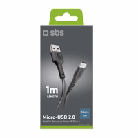 SBS LTHL200 USB-A - Micro-USB kabelis 1 m - juodas