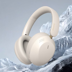 Dudao X22 Max belaidės Bluetooth ausinės ant ausų su ANC - smėlio spalvos