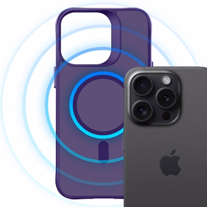3mk Smoke MagCase dėklas iPhone 16 Pro - violetinis