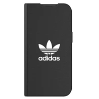 Adidas OR knygos tipo dėklas BASIC iPhone 13 - juodas ir baltas