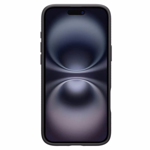 Spigen Liquid Air dėklas iPhone 16 Plus telefonui – juodas