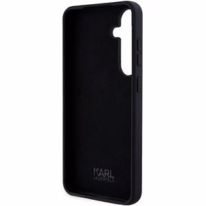 Karl Lagerfeld silikoninis Ikonik dėklas telefonui Samsung Galaxy S24 - juodas