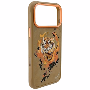 Nimmy Tiger Magnetinis dėklas telefonui iPhone 17 Pro - šviesiai rudas