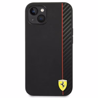 Dėklas telefonui Ferrari FEHCP14MAXBK iPhone 14 Plus 6.7 - juodas oglių pluošto dėklas
