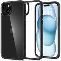 Spigen Ultra Hybrid dėklas telefonui iPhone 15 - matinės juodos
