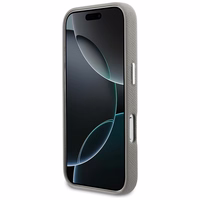 "Karl Lagerfeld Karl & Choupette Head Pins Saffiano MagSafe" dėklas "iPhone 17 Pro" - pilkas