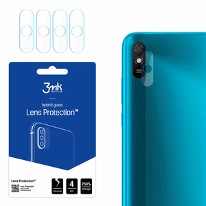 Hibridinis stiklas 3MK Hibridinis stiklas kameros XIAOMI REDMI 9A skirtas kamerai 4 vnt.