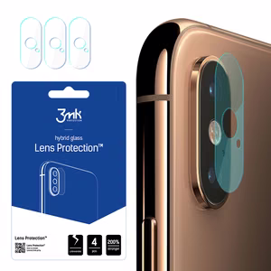 Hibridinis stiklas 3MK Hibridinis stiklas kameros IPHONE XS MAX skirtas kamerai 4 vnt.