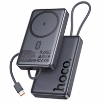 Išorinė baterija Power Bank Hoco Q44 20W Magnetic 10000mAh juoda