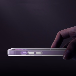 Kingxbar PQY Geek Series magnetinis dėklas telefonui iPhone 14 Pro Max MagSafe sidabrinis
