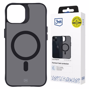 3mk Smoke Magnetinis dėklas telefonui su MagSafe iPhone 15 - pusiau permatomas