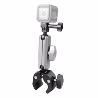PULUZ motociklo laikiklis sporto kameroms (DJI, GoPro, Insta360) (juodas)