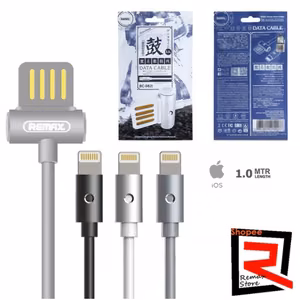 USB laidas Remax Waist Drum RC-082i pilkas Lightning 100cm