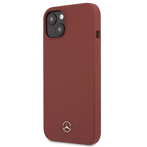 Mercedes Silicone Line чехол iPhone 13 - Красный