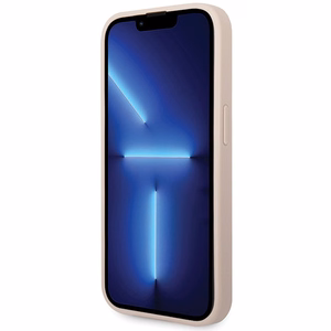 Guess 4G Big Metal Logo dėklas telefonui iPhone 15 Pro – rožinis
