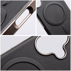 GENTLEMAN MAG COVER Dėklas telefonui suderinamas su MagSafe IPHONE 15 PRO juodas
