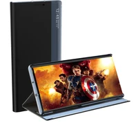 New Sleep dėklas Xiaomi Redmi 11A / Poco C55 / Redmi 12C su stovu juoda