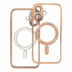 ELECTRO MAG COVER dėklas telefonui suderinamas su Magnetiniu IPHONE 16 auksinis