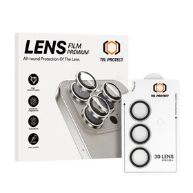 Apsauginis grūdintas stiklas Tel Protect 3D Lens on camera for Samsung Galaxy S26 przezroczyste (lęšis 3 vnt.)