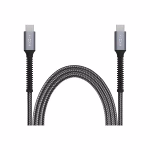 FIXED Armor FIXDA-CC12-GR – USB-C–USB-C kabelis, 1.2 m, 240 W, pilkas