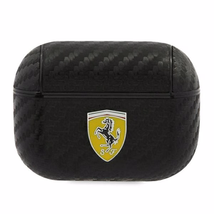 Ferrari FESAPCABK AirPods Pro dėklas On Track PU Carbon – juodas