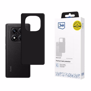 3mk Silikoninis dėklas telefonui Xiaomi Redmi Note 14 Pro 5G - juodas