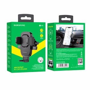 Borofone Automobilinis laikiklis BH69 ventiliacijos angos tvirtinimas juodas