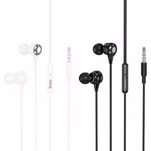 Проводные вставные наушники Jack 3,5 mm Hoco M116 белые