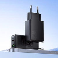 Įkroviklis Hoco N71 (1xUSB-C;1xUSB 30W) juodas