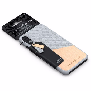 Чехол Nordic Elements Original Hel для iPhone XS Max, с натуральной древесиной клёна, светло-серый