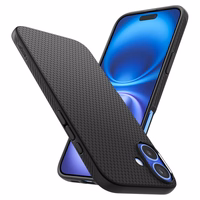 Spigen Liquid Air dėklas iPhone 16 Plus telefonui – juodas