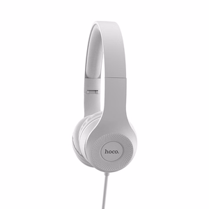 HOCO laidinės ausinės Jack 3,5 mm su mikrofonu W21 pilkos