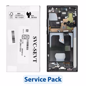 ServicePack LCD ekranas SAMSUNG Note 20 Ultra 5G N986 / N985 GH82-31453A mistinis juodas