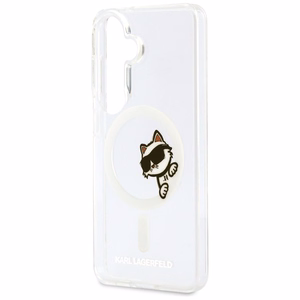 Karl Lagerfeld dėklas Magnetic IML Peekaboo Choupette skirtas Samsung Galaxy S26 skaidrus