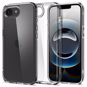 Spigen Ultra Hybrid iPhone 16e dėklas - skaidrus