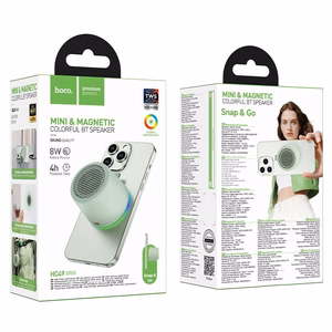 Bluetooth nešiojamas garsiakalbis Hoco HC49 (8W 4h magnetic) žalias