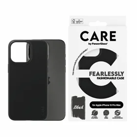 CARE by PanzerGlass stilingas dėklas telefonui iPhone 15 Pro Max - juodas