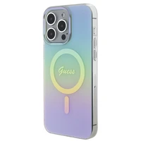 Guess IML Iridescent Magnetinis dėklas telefonui iPhone 15 Pro - turkio