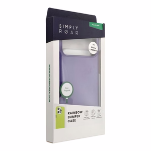 ROAR dėklas RAINBOW BUMPER telefonui IPHONE 17 Pro Max violetinis