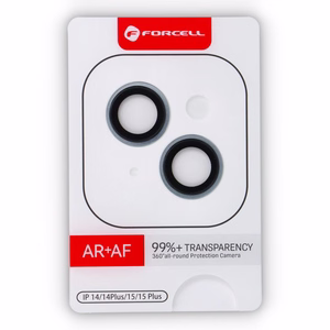 Forcell aukštos kokybės kameros objektyvo stiklas (grūdintas) - for iPhone 15 / 15 Plus mėlynas
