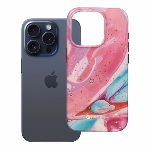 FORCELL F-PROTECT Mirage, militarinio kritimo testuotas dėklas telefonui, MagSafe suderinamas IPHONE 15 PRO rožinis