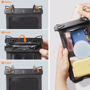 Dėklas telefonui Spigen A603 vandeniui atsparus - juodas