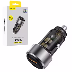 Blavec Car charger BS-05B Nitro - USB + Type C - QC 3.0 18W PD 65W (CCBS05BN-UCB) black