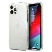 Guess GUHCP12L3D4GTR iPhone 12 Pro Max 6.7" skaidrus kietas dėklas 4G 3D rašto kolekcija