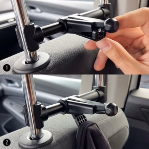 Automobilinis laikiklis Wozinsky WTHBK2 Juodas (be magneto / sėdynei)