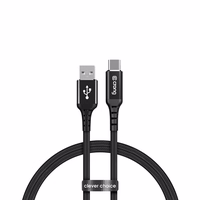 Crong Armor Link - 60W PD 3A USB-A to USB-C laidas 150cm (juodas)