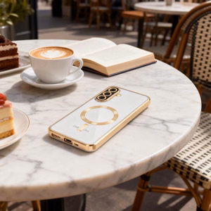 Tech-Protect MagFlex MagSafe dėklas Samsung Galaxy A27 5G, skaidrus auksinis